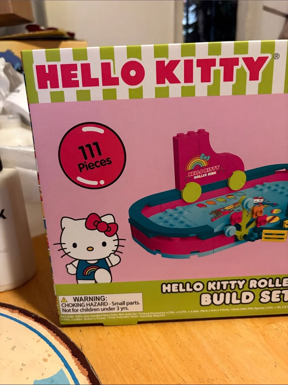 Hello Kitty Pink & Teal Roller Rink Build Set